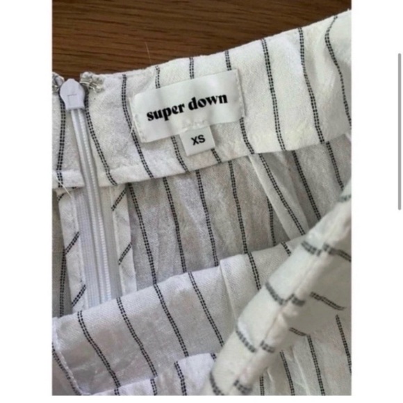 REVOLVE Superdown White Striped Pant Set - Picture 7 of 8